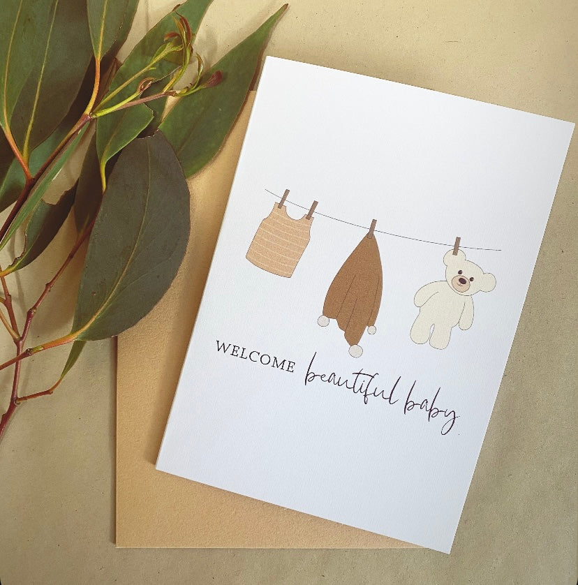 Welcome Beautiful Baby Card