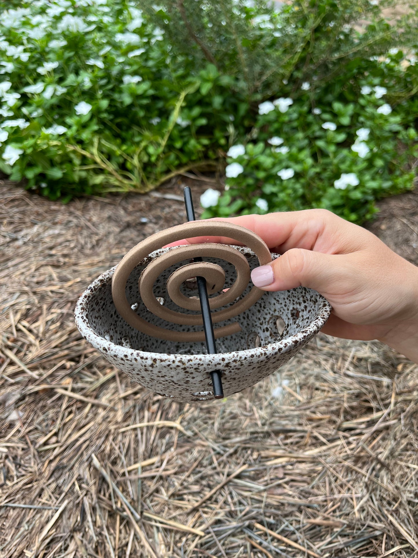 Light Speckled Mosquito Coil Holder