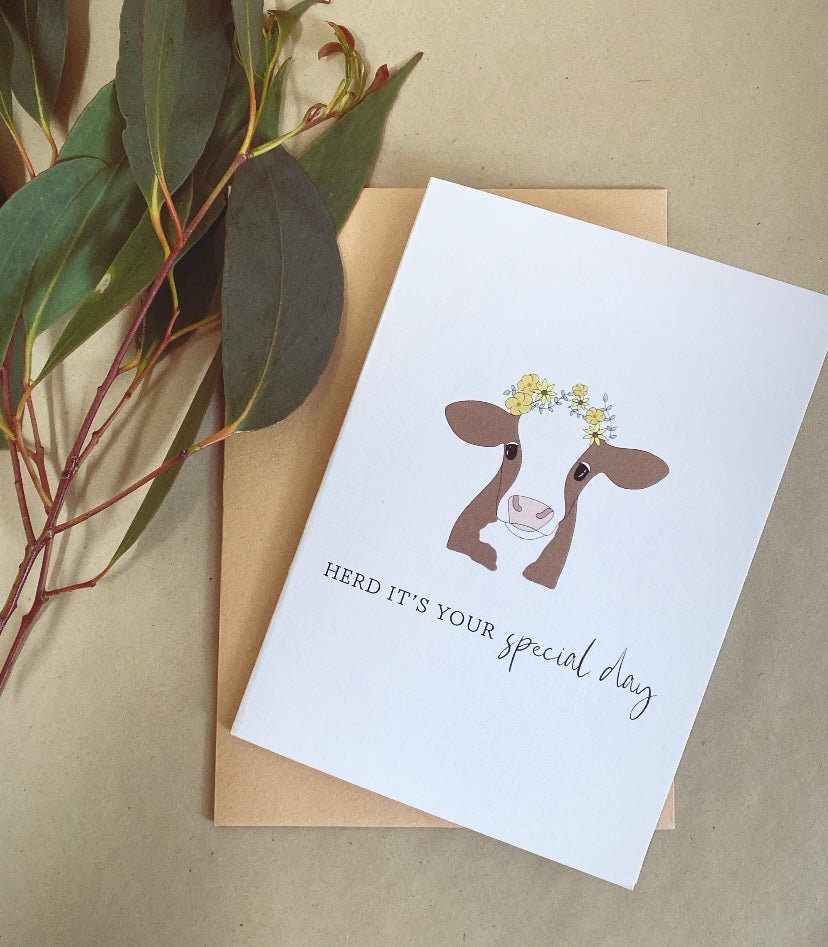 Herd it’s your special day Card