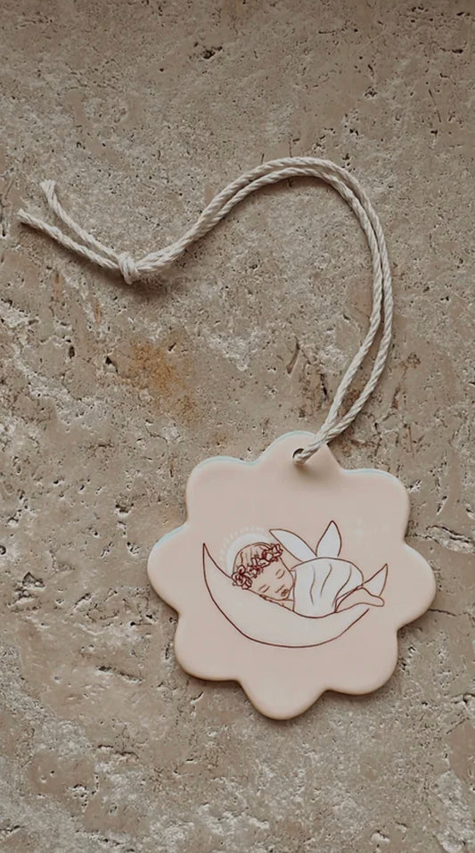 Angel Baby Ornament - with flower crown